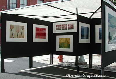 Gary San Pietro's art show booth